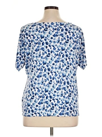 INC International Concepts Short Sleeve Blouse (view 2)