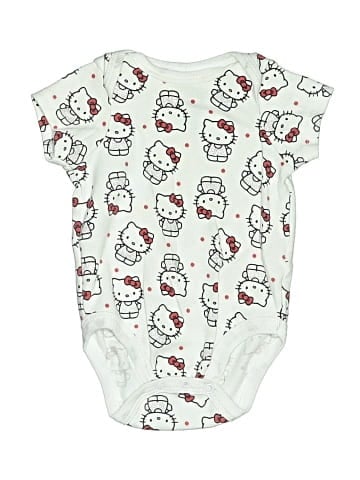 Hello Kitty Short Sleeve Onesie (view 1)