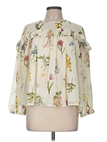 Cupcakes & Cashmere Long Sleeve Blouse (view 1)