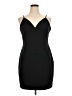 Express Solid Black Cocktail Dress Size XL - photo 1