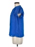 CeCe 100% Polyester Blue Short Sleeve Blouse Size M - photo 5