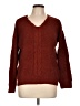 No Boundaries 100% Recycled Polyester Burgundy Pullover Sweater Size L - photo 1
