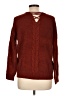 No Boundaries 100% Recycled Polyester Burgundy Pullover Sweater Size L - photo 2
