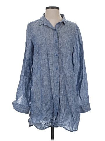Garnet Hill Long Sleeve Button-Down Shirt (view 1)