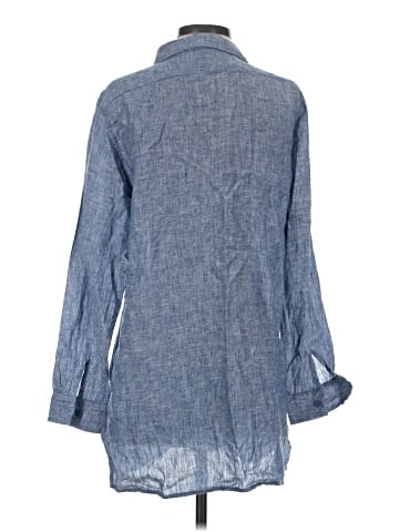 Garnet Hill Long Sleeve Button-Down Shirt (view 2)