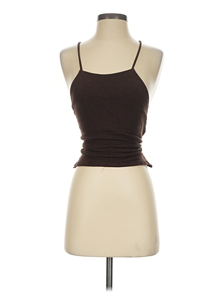 Pre-owned Reformation Tank Top Brown Halter Neckline Tops