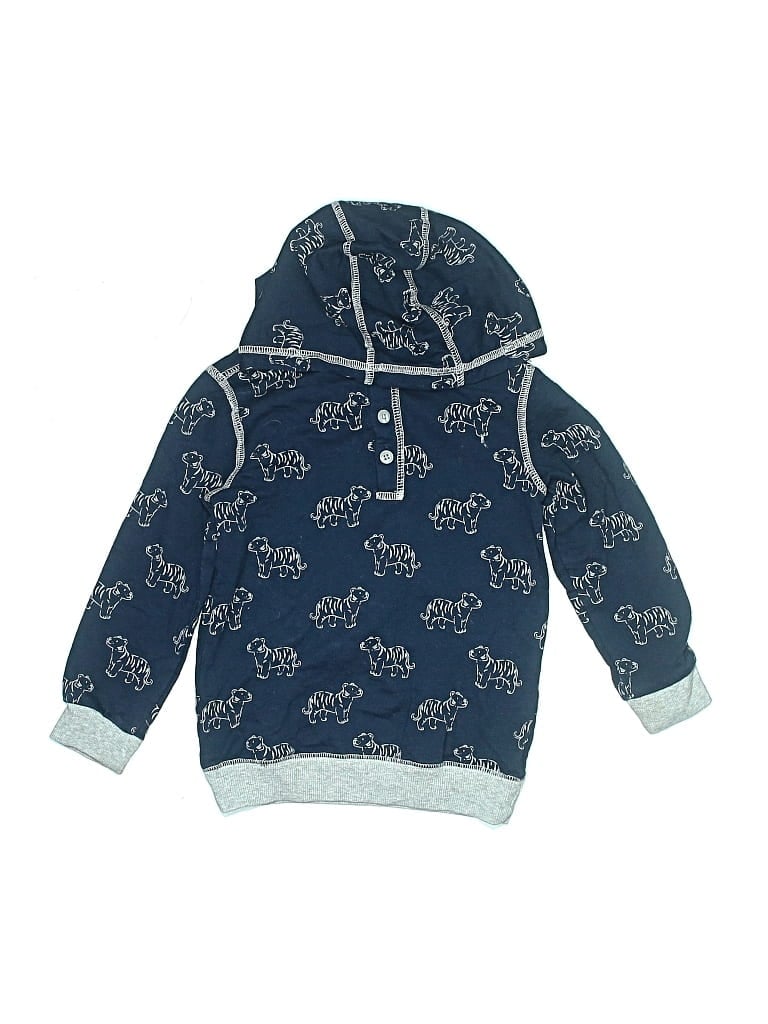 Pre-owned Little Me Kids' Pullover Hoodie In Blue