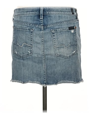 7 For All Mankind Denim Skirt (view 2)