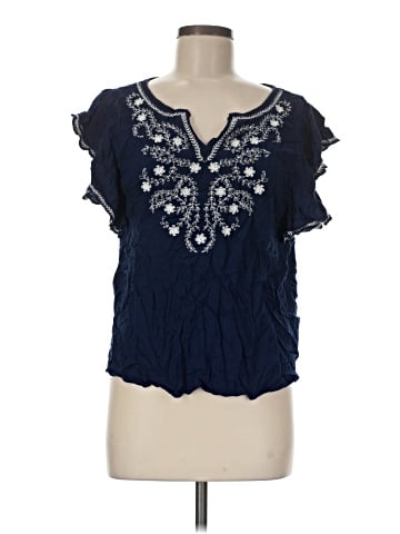 St. John's Bay Short Sleeve Blouse (view 1)