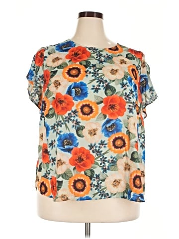 PREMISE Short Sleeve Blouse (view 1)