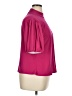 CeCe Burgundy Short Sleeve Blouse Size XL (estimated) - photo 4