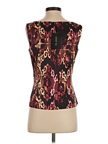 St. John Sleeveless Silk Top (view 2)