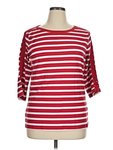 Hillard & Hanson 3/4 Sleeve Top (view 1)