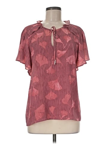 H By Halston Short Sleeve Blouse (view 1)