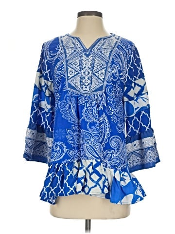 Calessa 3/4 Sleeve Blouse (view 1)