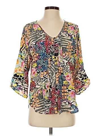 Yumi Kim 3/4 Sleeve Silk Top (view 1)