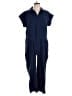 Title Nine Solid Blue Jumpsuit Size L - photo 1