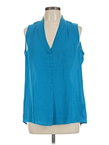 Rose + Olive Sleeveless Blouse (view 1)