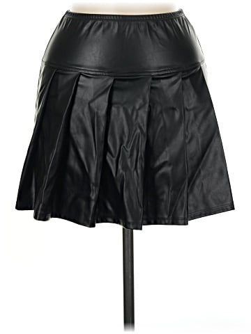 Amy Byer Faux Leather Skirt (view 1)