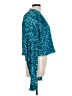 ROTATE 100% Polyester Solid Teal Jacket Size 10 - photo 4