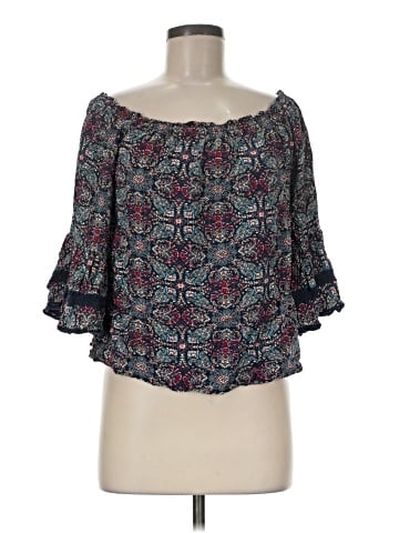 Solitaire 3/4 Sleeve Blouse (view 1)