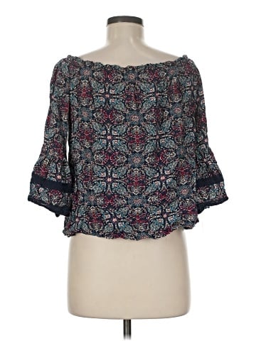 Solitaire 3/4 Sleeve Blouse (view 2)