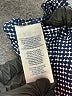 Chaps 100% Polyester Tweed Blue Long Sleeve Blouse Size L - photo 8
