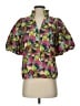THML Green Short Sleeve Blouse Size XS - photo 1