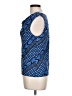 Chaps Blue Sleeveless Blouse Size L - photo 5
