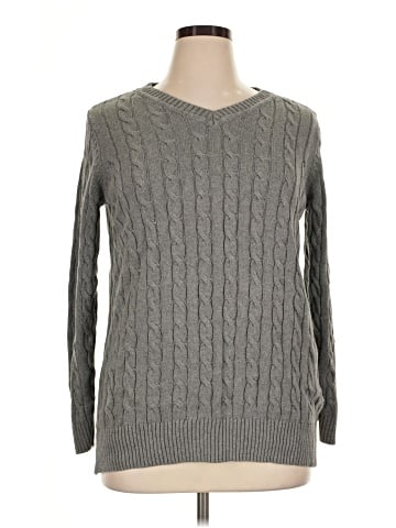 Woman Within Pullover Sweater (view 1)