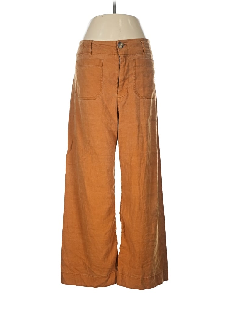 Pre-owned Colette Linen Pants In Brown