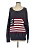 Miracle 100% Cotton Stars Gray Pullover Sweater Size S - photo 1