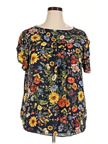 PREMISE Short Sleeve Blouse (view 1)
