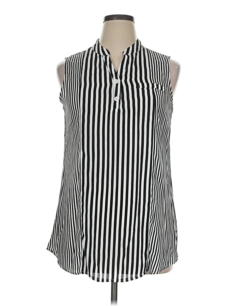 Pre-owned Timeson Sleeveless Blouse In Black