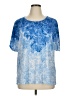 Cathy Daniels Blue Short Sleeve Blouse Size 1X - photo 1