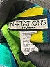 Notations Color Block Teal Short Sleeve Blouse Size 20 - photo 7