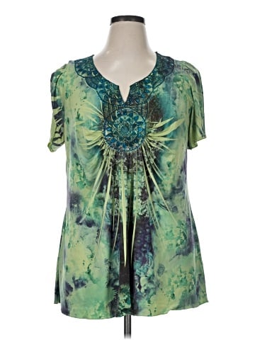 Live and Let Live Short Sleeve Blouse (view 1)