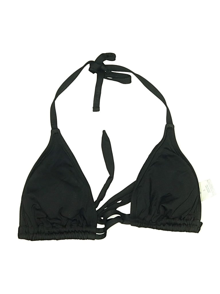 Pre-owned Kona Sol Swimsuit Top Black Swimwear