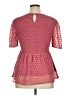 Downeast 100% Polyester Pink Short Sleeve Blouse Size XL - photo 2