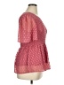 Downeast 100% Polyester Pink Short Sleeve Blouse Size XL - photo 4