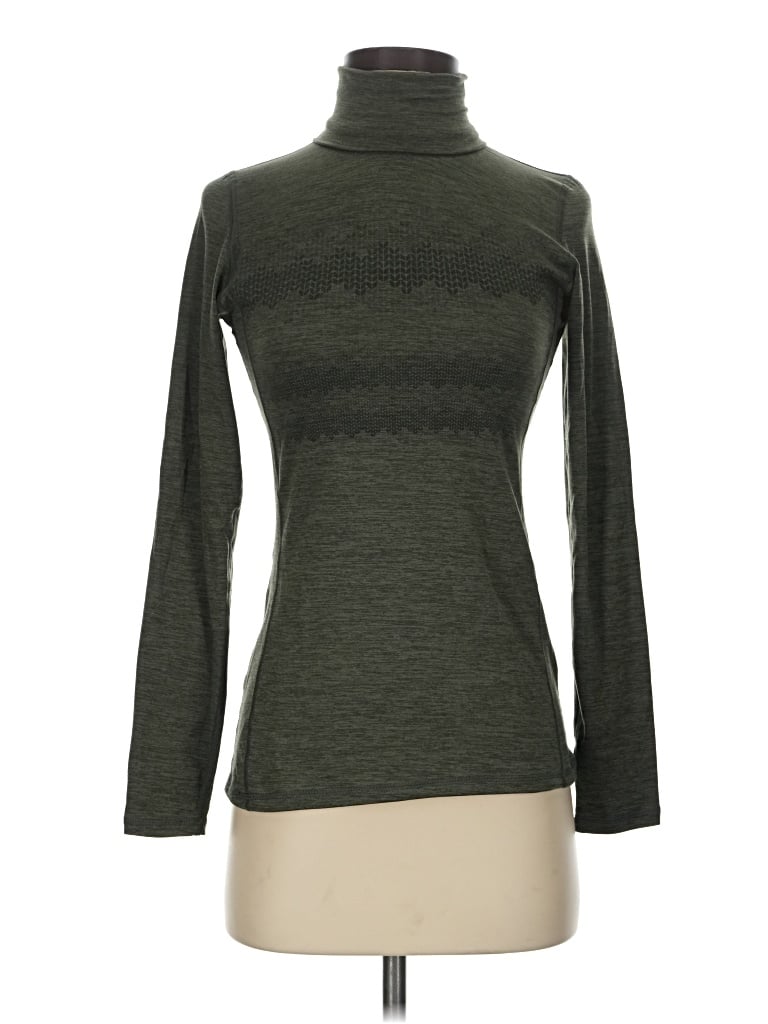 Pre-owned Kyodan Long Sleeve Turtleneck In Green