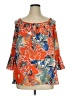 Peter Nygard 100% Polyester Orange 3/4 Sleeve Blouse Size 16 - photo 1