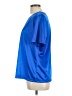 Blair 100% Polyester Blue Short Sleeve Top Size L - photo 5