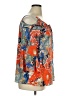 Peter Nygard 100% Polyester Orange 3/4 Sleeve Blouse Size 16 - photo 4
