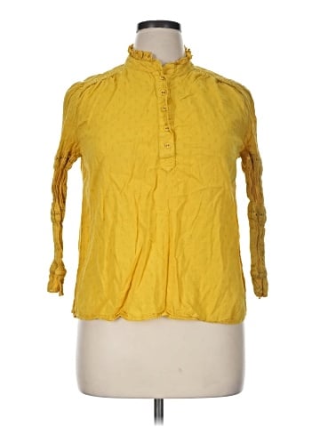 Kaari Blue 3/4 Sleeve Blouse (view 1)