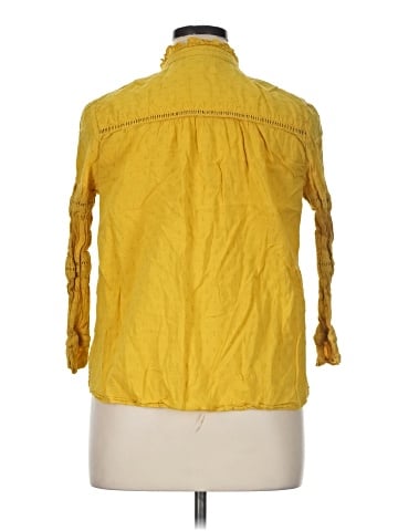 Kaari Blue 3/4 Sleeve Blouse (view 2)