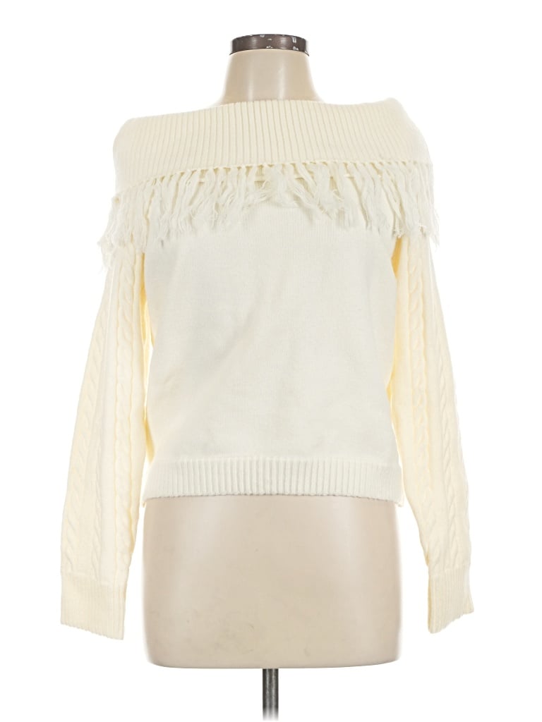 Pre-owned Vici Turtleneck Sweater In Ivory