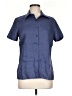 L.L.Bean 100% Linen Blue Short Sleeve Button-Down Shirt Size XS - photo 1