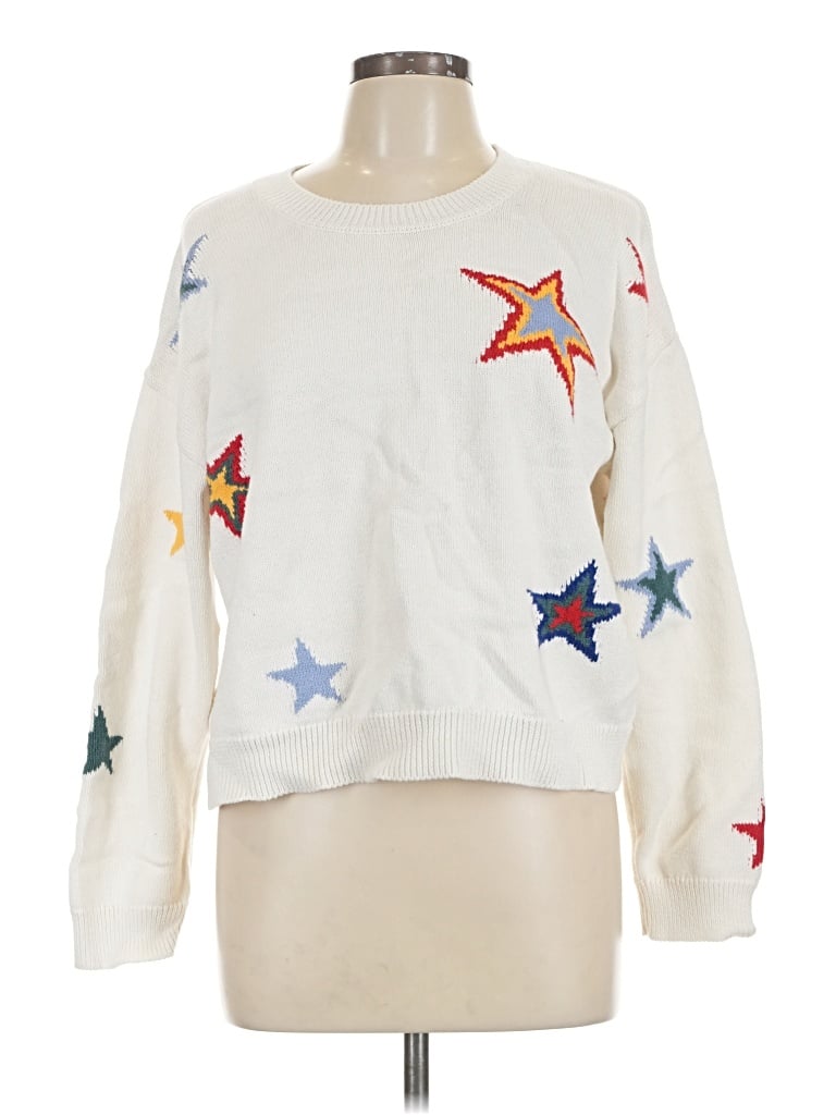 Pre-owned Rails Pullover Sweater In White