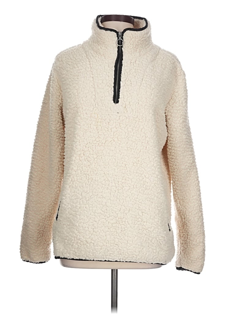 Pre-owned Thread & Supply Pullover Sweater In Ivory